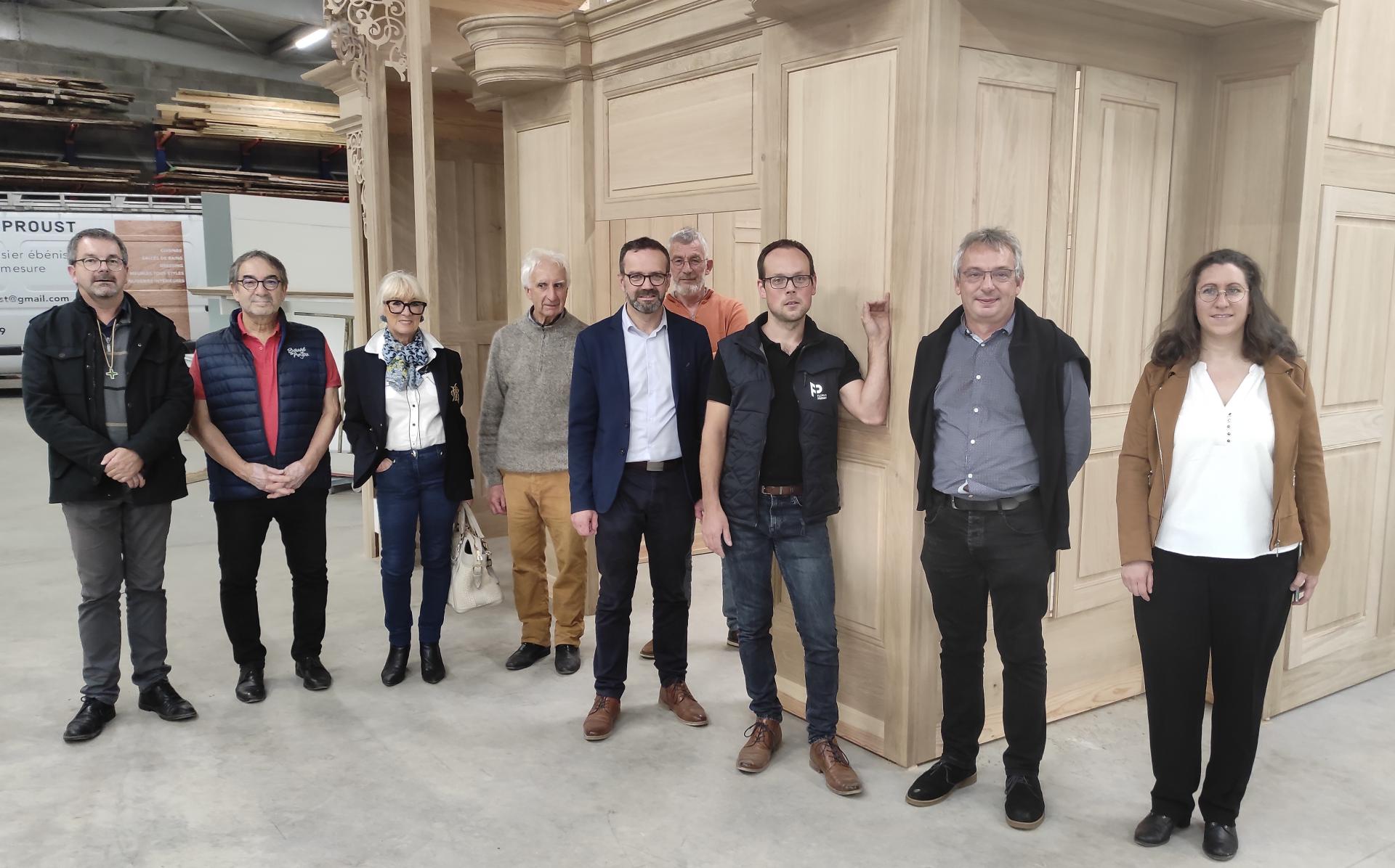 ON EN PARLE ENSEMBLE : Baugé-en-Anjou. Visite du chantier de construction du buffet de l’orgue de cheviré