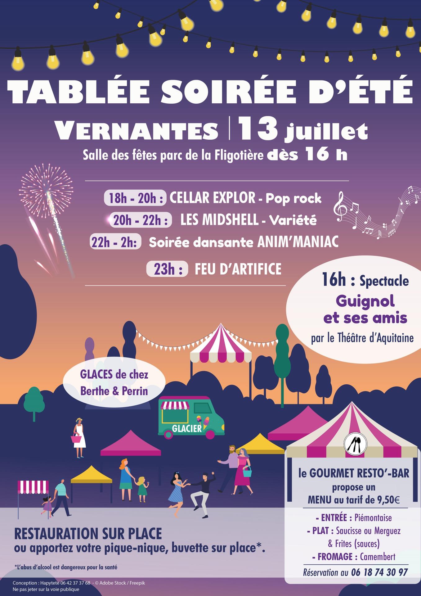 Tablée soirée d'été 2024 - Vernantes