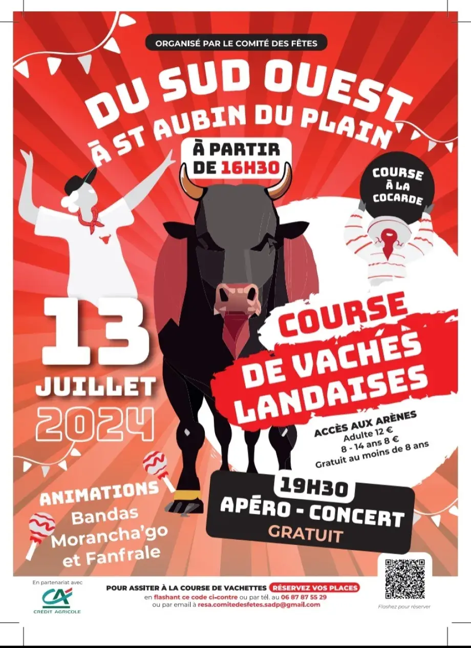 Course de Vaches Landaises - Saint-Aubin-du-Plain (79)